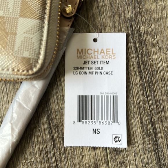 Michael Kors (NWT) Jet Set Large Coin Multifunction Phone Case Wallet/Wristlet - Picture 6 of 6